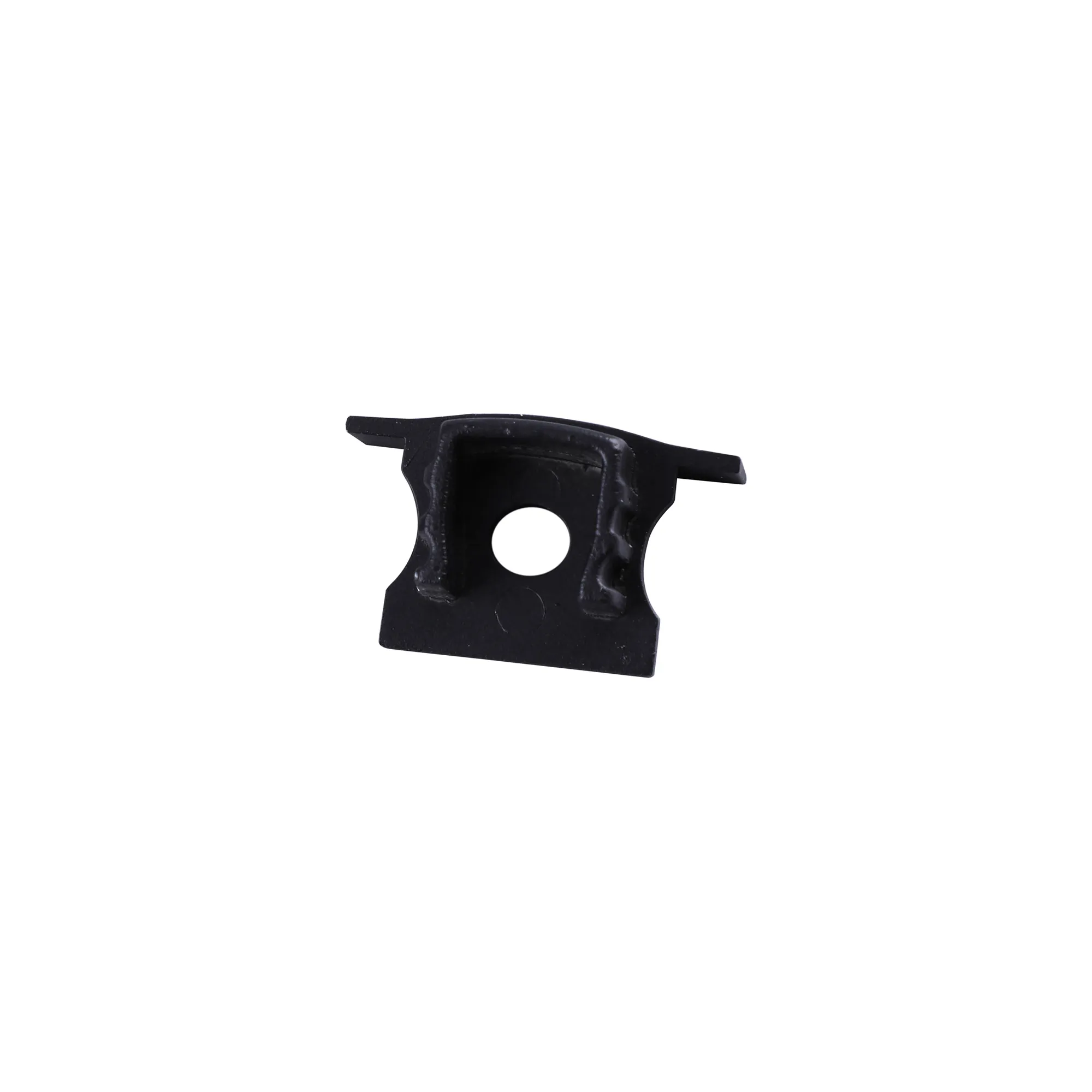M7411  Tiras 17.3 x 15.3mm Black Recessed Profile End Cap With Hole (1pc) for M7408